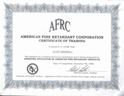 Certified Fire Retardant Application Service